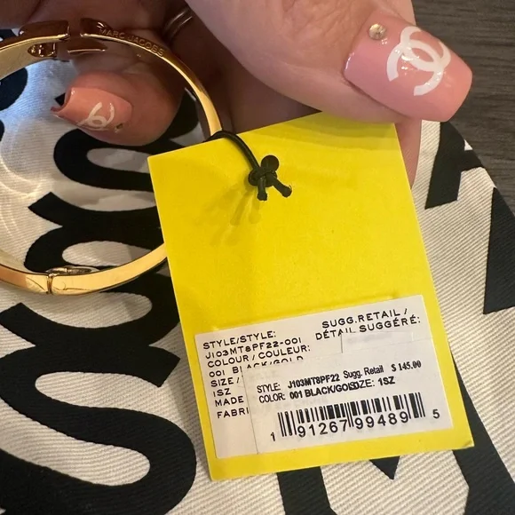 Marc Jacobs Gold J Hinge Bracelet NWT - Picture 6 of 6